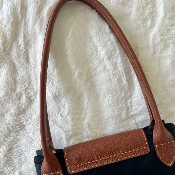 Longchamp Le Pliage Original L Black and Brown Tote Bag - Picture 6 of 10